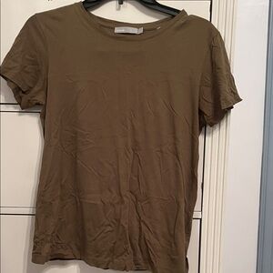 Vince Olive Brown Short Sleeve Crewneck Tee